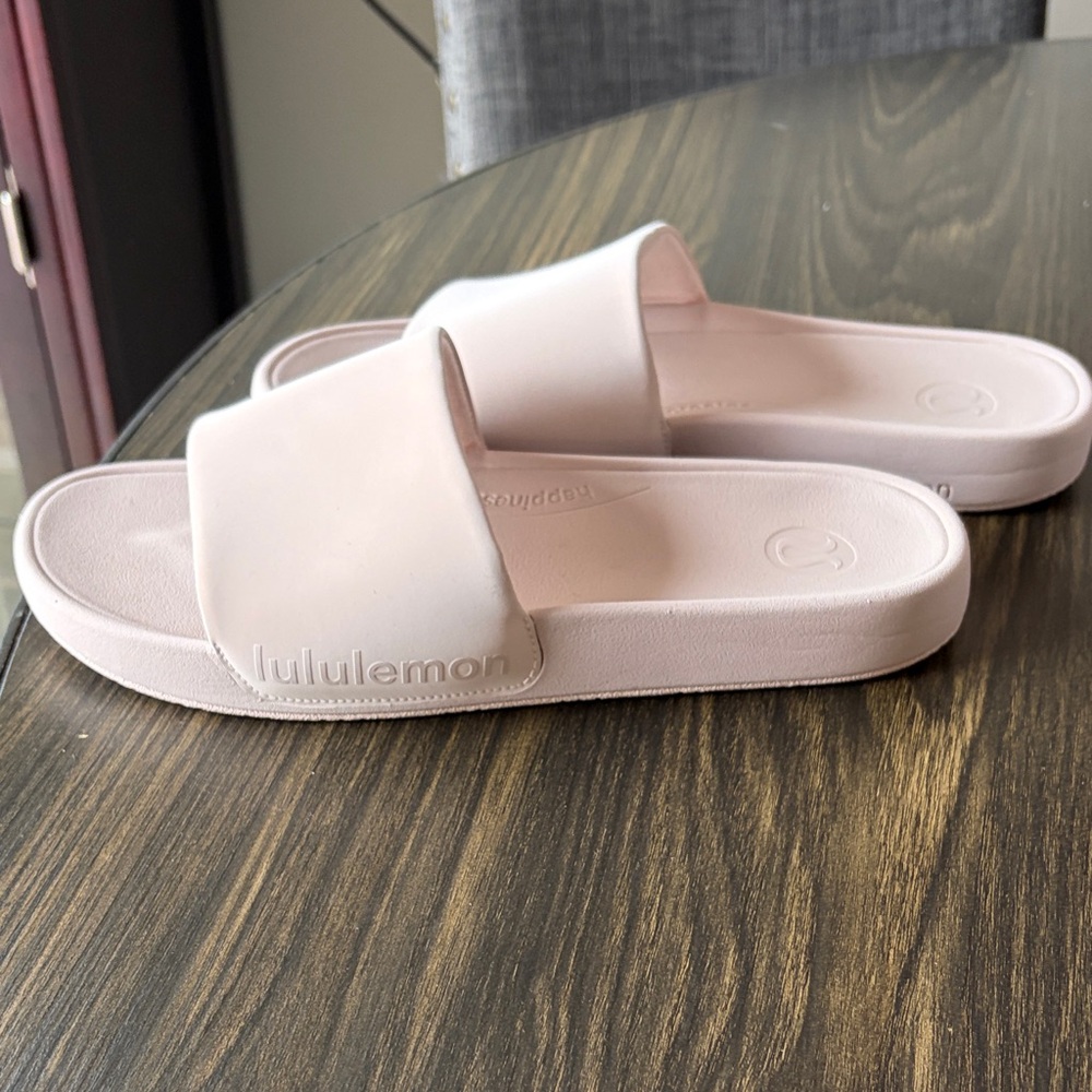 lululemon athletica Women's Soft Pink Slide Sandals